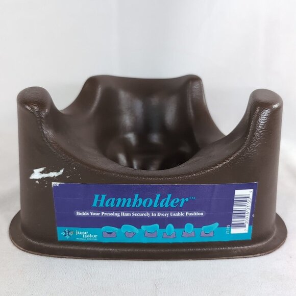 Hamholder Vintage Brown Plastic June Tailor JT-315 Ham Holder Pressing Aid Mold - Picture 1 of 9